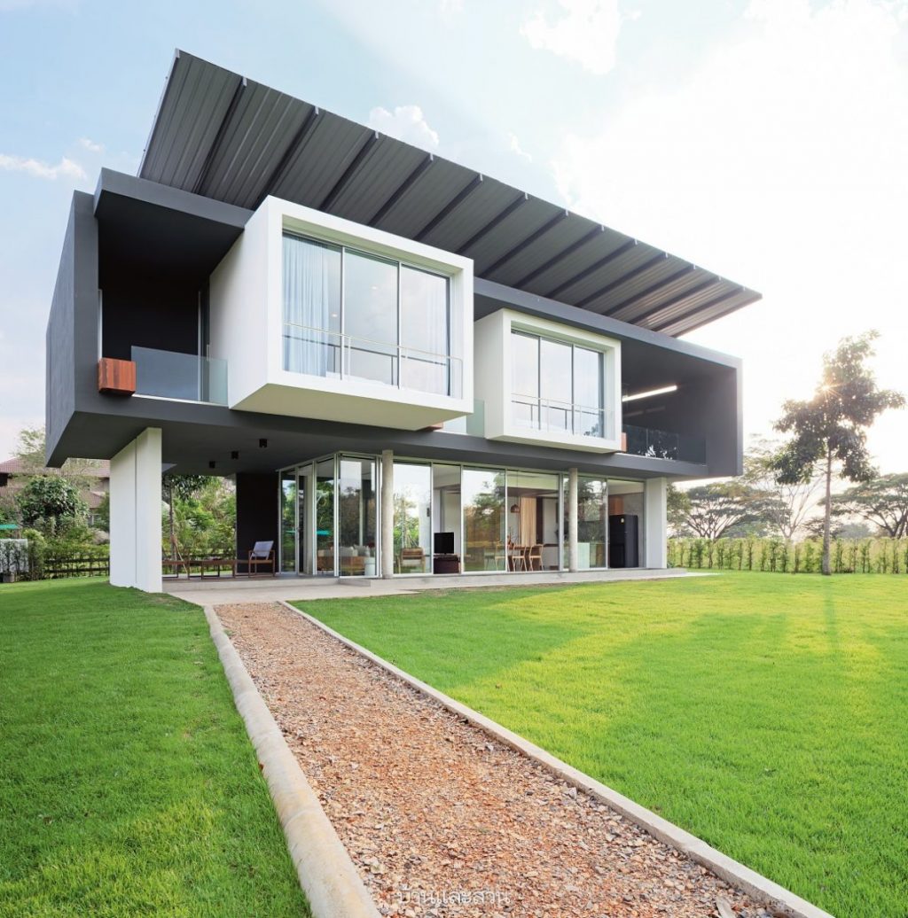 บ้านสไตล์โมเดิร์น เรียบง่าย ชัดเจน เท่ ลงตัว..... - บ้านและสวน