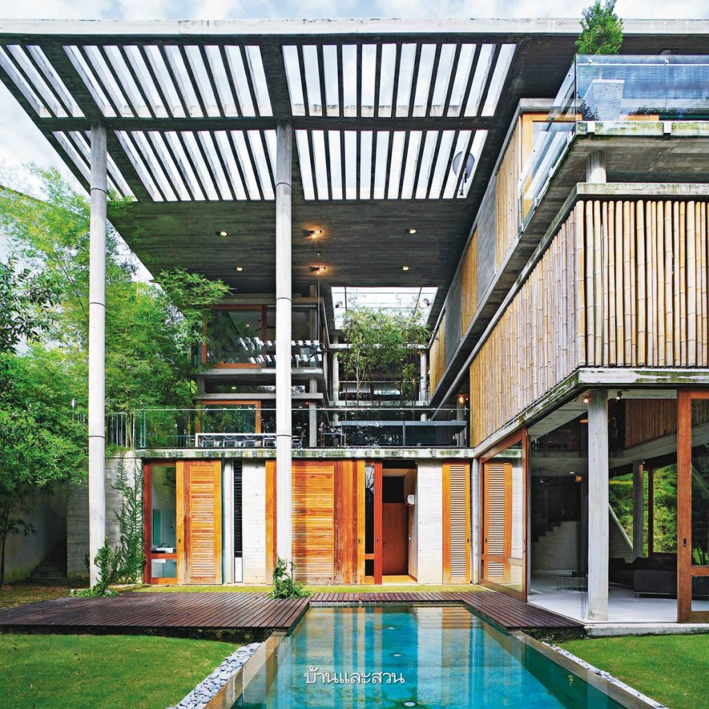 25 แบบบ้านโมเดิร์นทรอปิคัล รับมือแดดและฝนได้ดี- บ้านและสวน